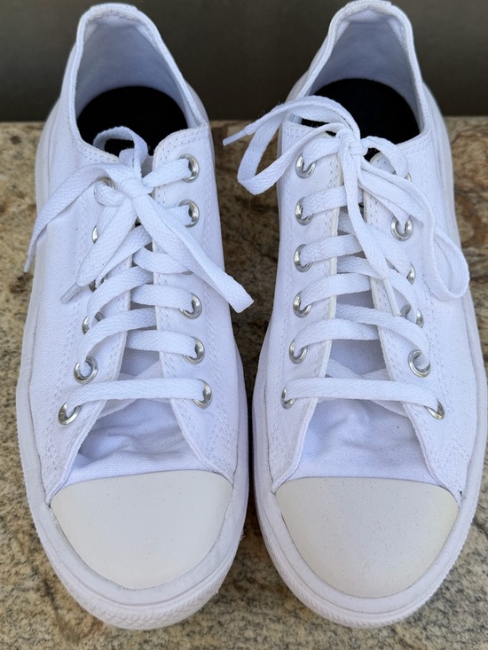 Converse Chuck Taylor All Star Move Canvas Platform Sneakers Shoes - White - Picture 11 of 16